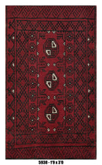 Handmade Afghan Rug — 3x4-5