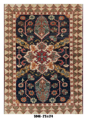 Handmade Afghan Rug — 3x4-5