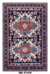 Handmade Afghan Rug — 3x4-5