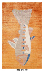 Handmade Afghan Rug — 3x4-5