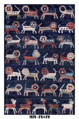 Handmade Afghan Rug — 3x4-5
