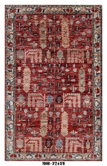 Handmade Afghan Rug — 3x4-5