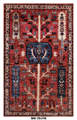 Handmade Afghan Rug — 3x4-5