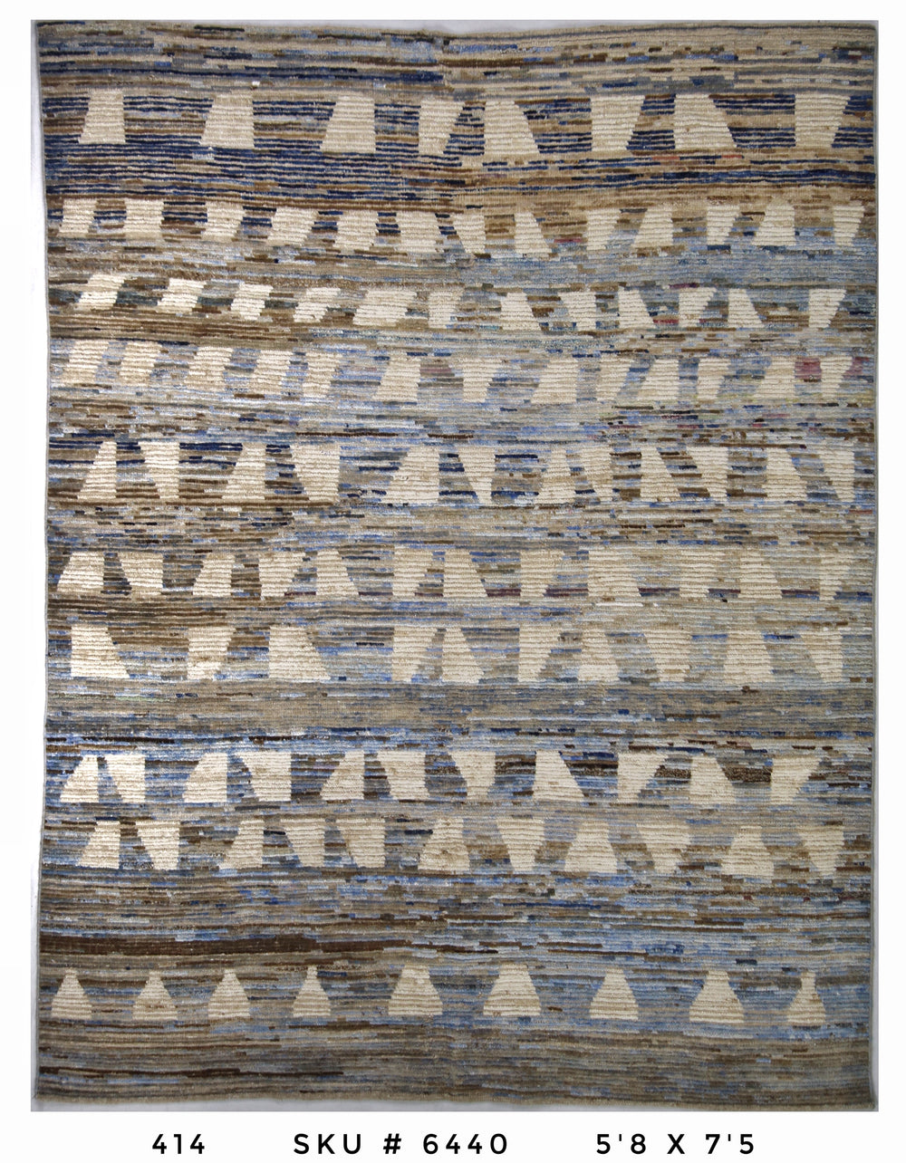Handmade Afghan Rug — Moroccan 5x7-8