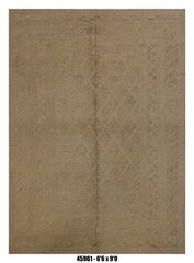 Killim Taupe Brown Textured Area Rug – Tonal Geometric Diamond Design