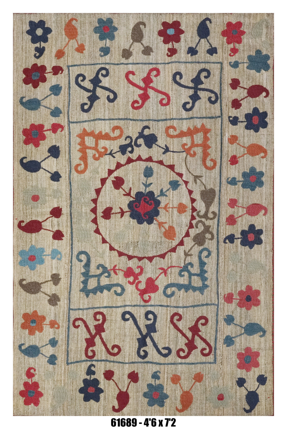 Handmade Afghan Rug — Killim 5x7-8
