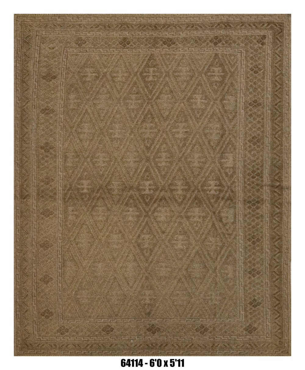 Handmade Afghan Rug — Killim 5x7-8