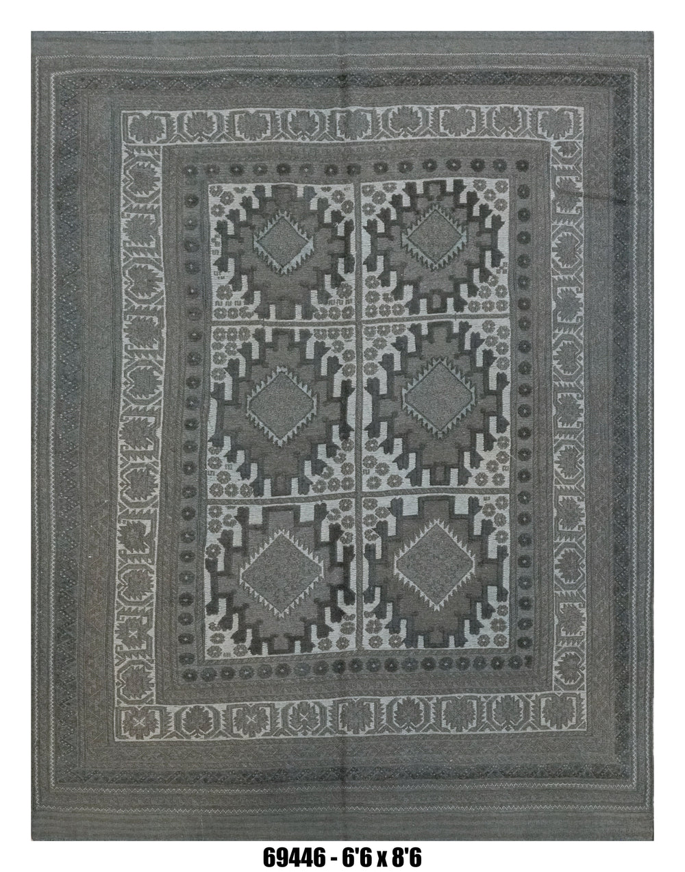 Handmade Afghan Rug — Killim 6x8-9