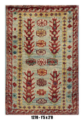 TEST Handmade Afghan Rug 1x2