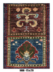 Handmade Afghan Rug — 1x2 — 1'5x2'0