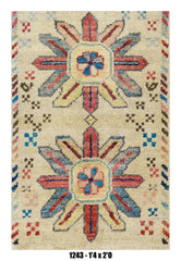 Handmade Afghan Rug — 1x2 — 1'4x2'0