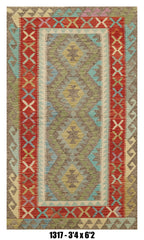 Handmade Afghan Rug — Killim Runner
