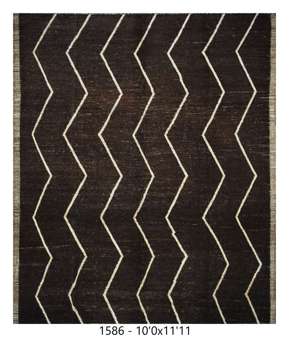 Handmade Afghan Rug — Moroccan 10x14