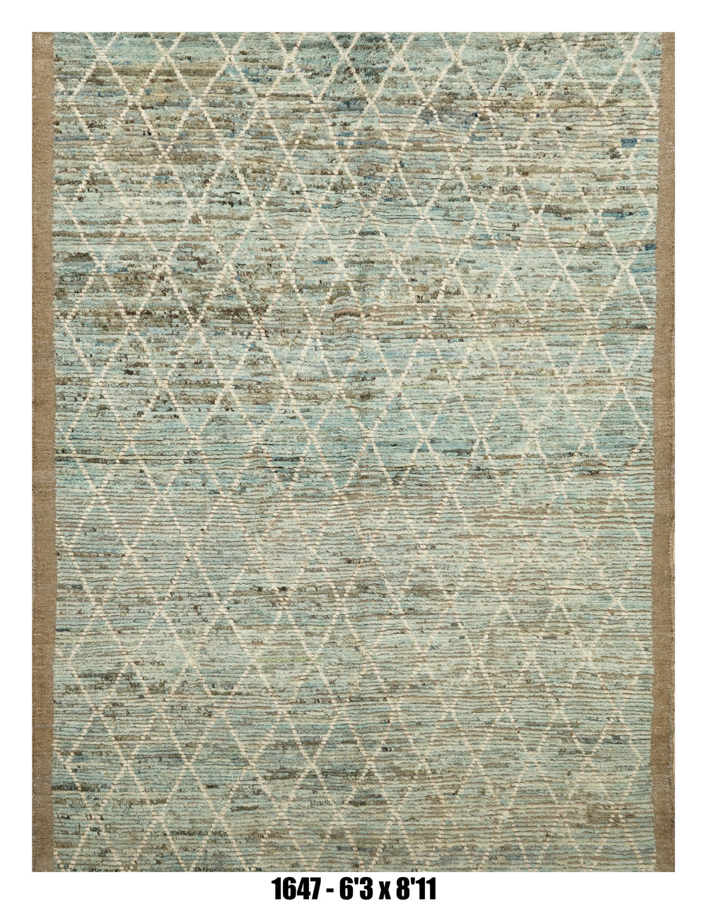 Handmade Afghan Rug — Moroccan 6x8-9