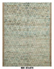 Handmade Afghan Rug — Moroccan 6x8-9