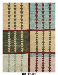 Handmade Afghan Rug — Moroccan 6x8-9