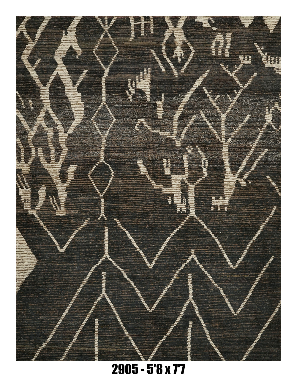 Handmade Afghan Rug — Moroccan 6x8-9