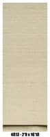 Neutral Kilim Runner Rug 2'9" x 16'10" – Minimal Beige Flatweave Long Runner
