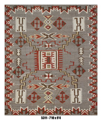 Handmade Afghan Rug — Killim 8x10