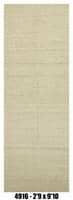 Neutral Kilim Runner Rug 2'7" x 9'11" – Minimal Beige Flatweave Runner