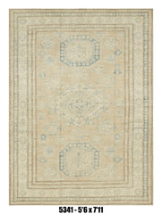 Handmade Afghan Rug — 5x7-8