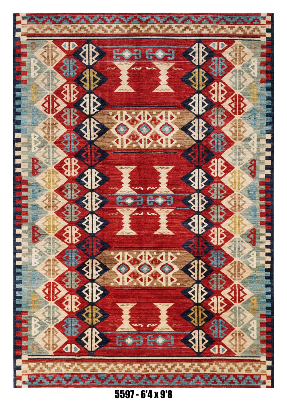 Handmade Afghan Rug — 7x10
