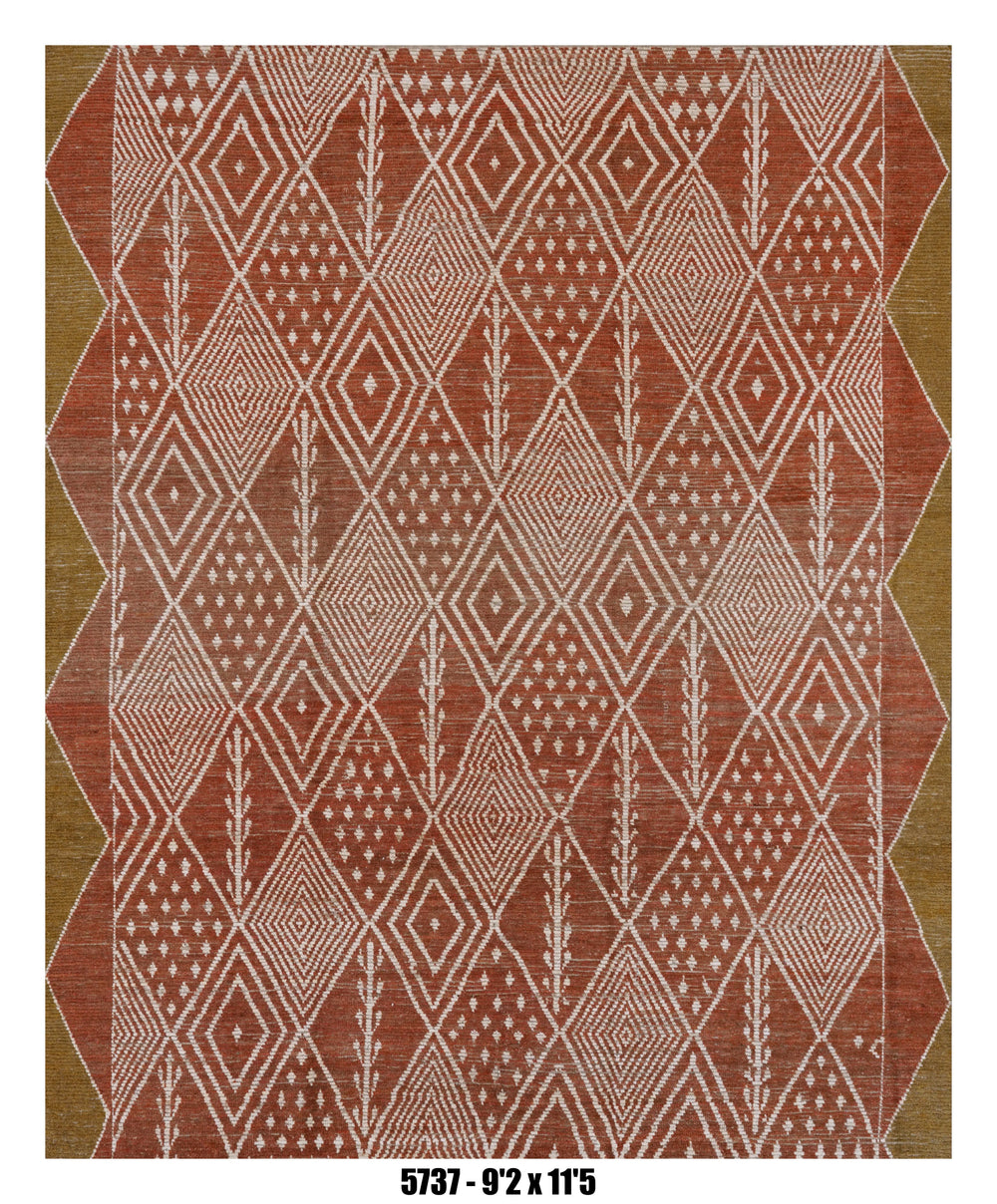 Handmade Afghan Rug — Moroccan 9x12