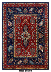Handmade Afghan Rug — 10x14