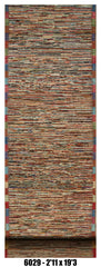 Moroccan Runner Rug 2'11" x 19'3" | Multicolor Striped Hallway Rug