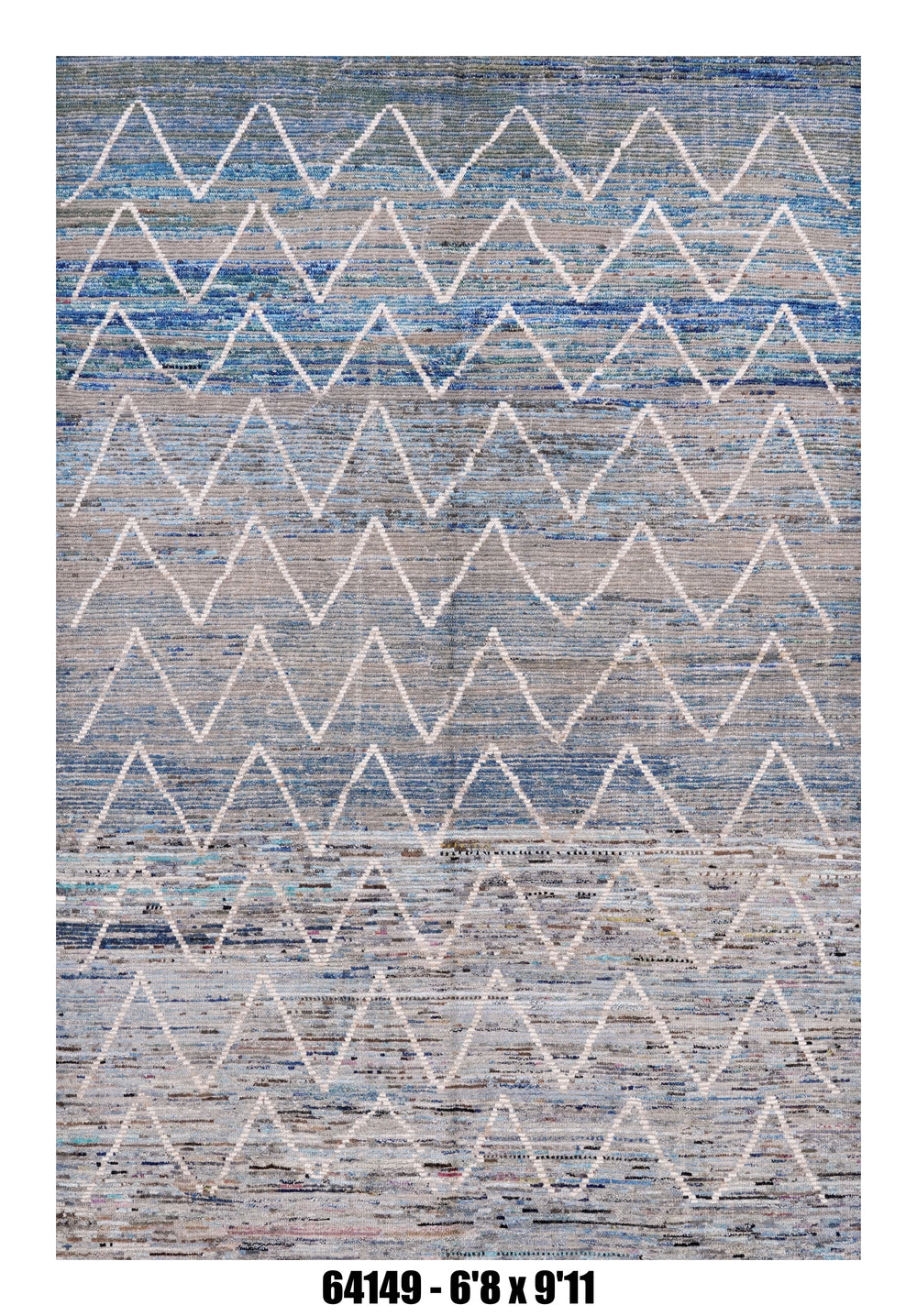 Handmade Afghan Rug — Moroccan 6x8-9