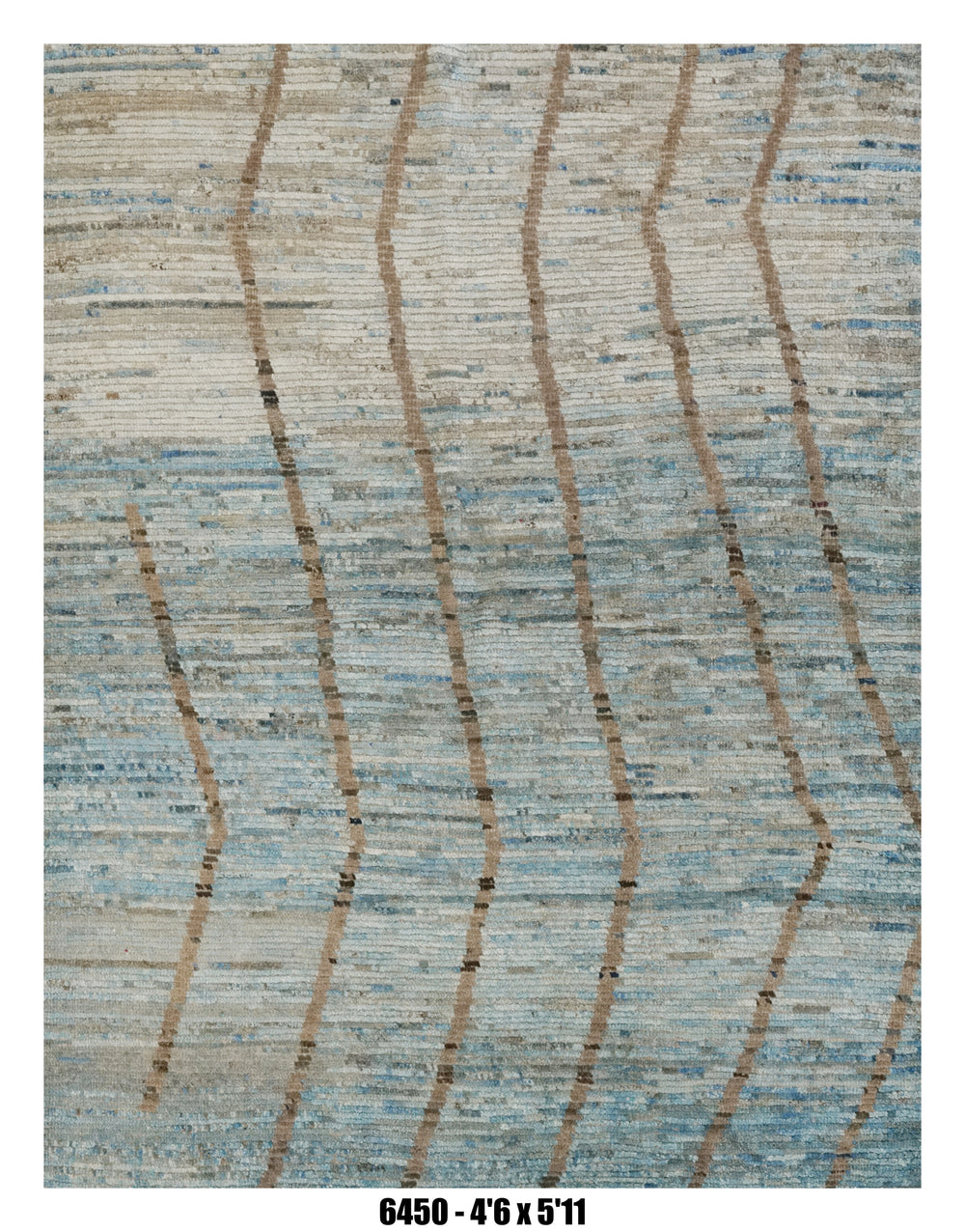 Handmade Afghan Rug — Moroccan 4x6