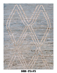 Handmade Afghan Rug — Moroccan 3x5