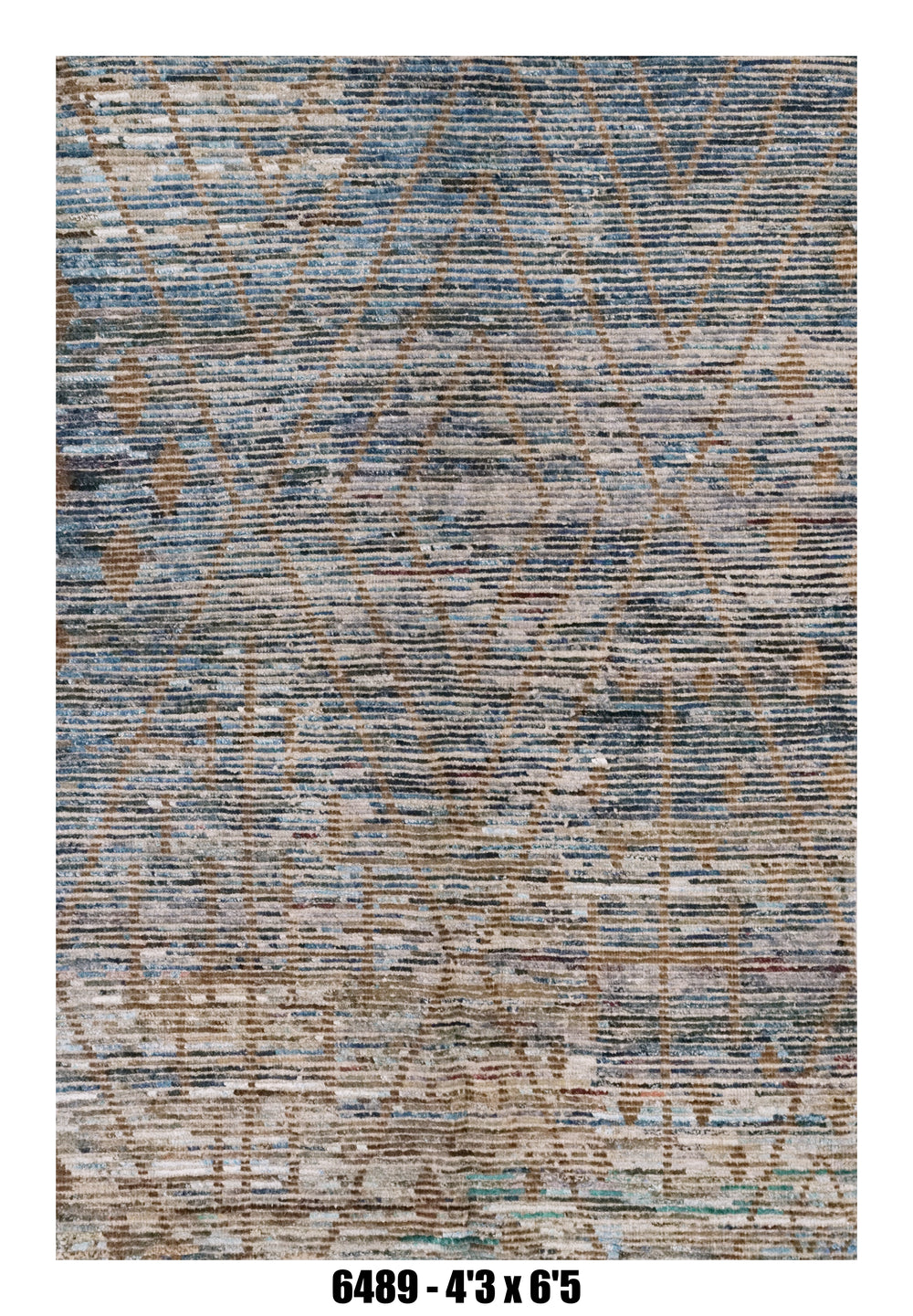 Handmade Afghan Rug — Moroccan 4x6
