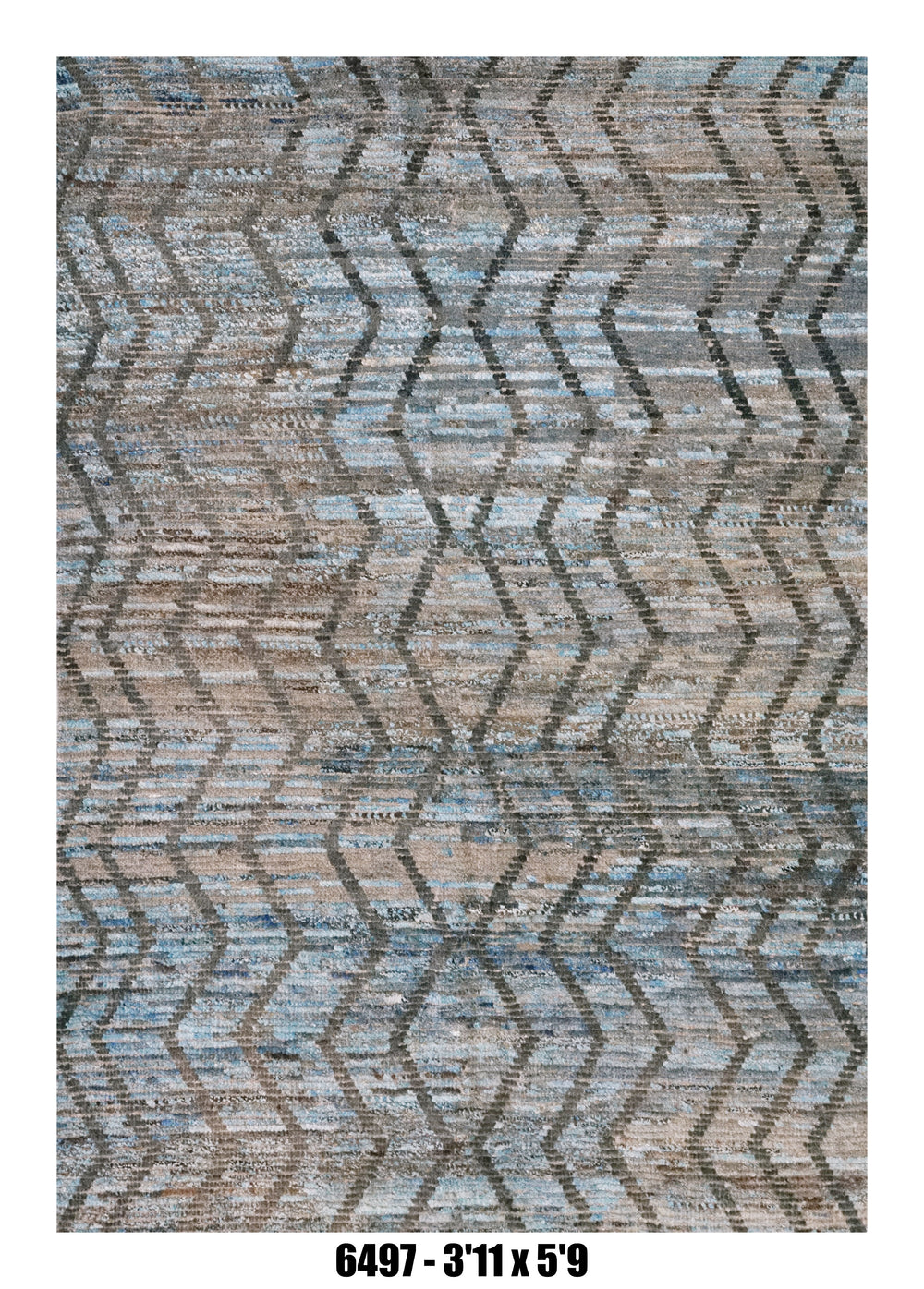 Handmade Afghan Rug — Moroccan 4x6