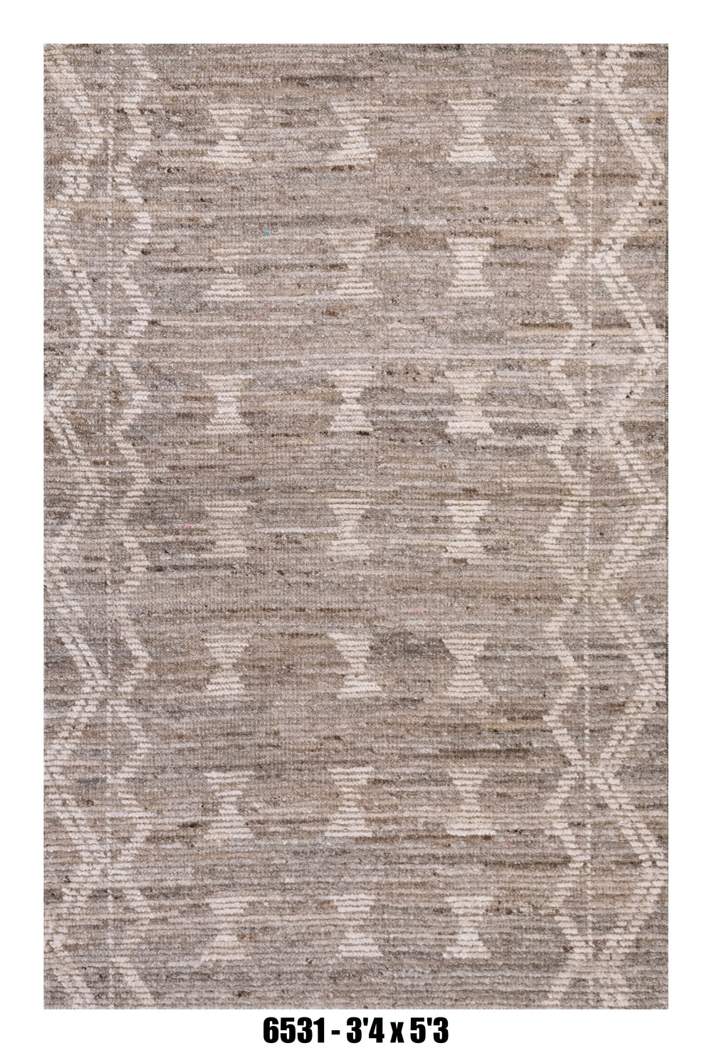 Handmade Afghan Rug — Moroccan 3x5