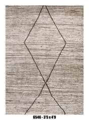 Handmade Afghan Rug — Moroccan 3x5
