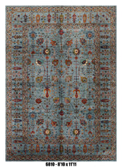 Handmade Afghan Rug — 9x12