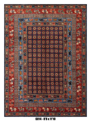 Handmade Afghan Rug — 9x12