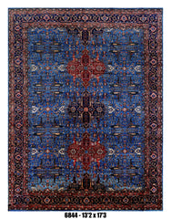 Handmade Afghan Rug — 12x15+