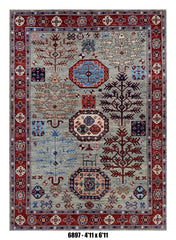 Handmade Afghan Rug — 5x7-8