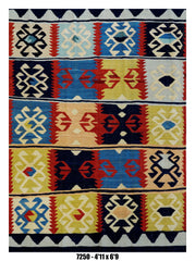 Handmade Afghan Rug — Killim 5x7-8