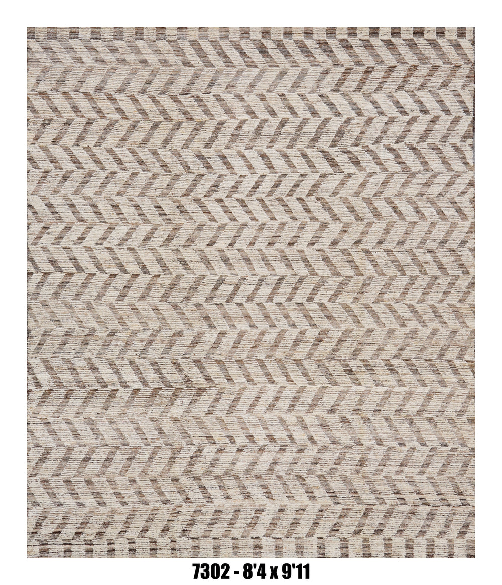 Handmade Afghan Rug — Moroccan 8x10
