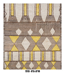 Handmade Afghan Rug — Moroccan 8x10