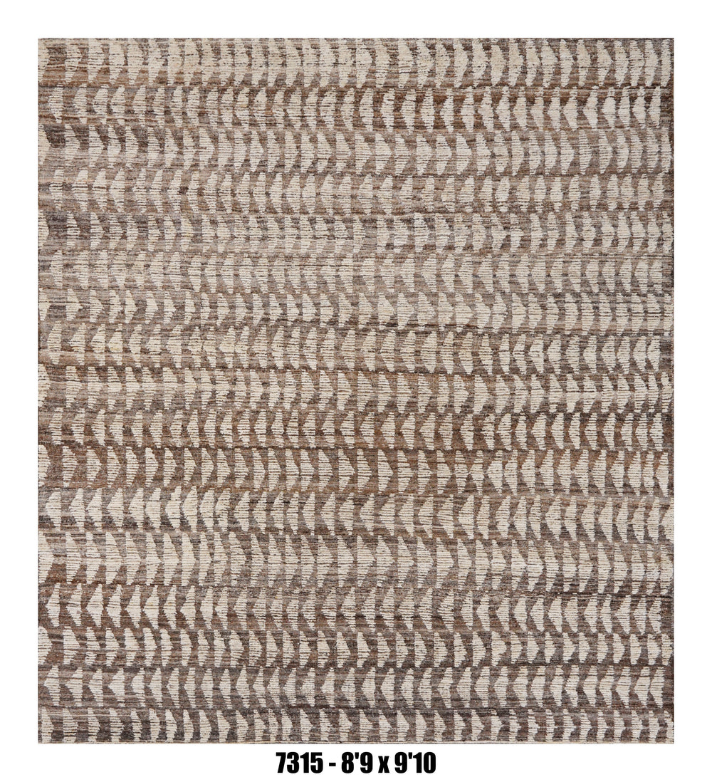Handmade Afghan Rug — Moroccan 8x10