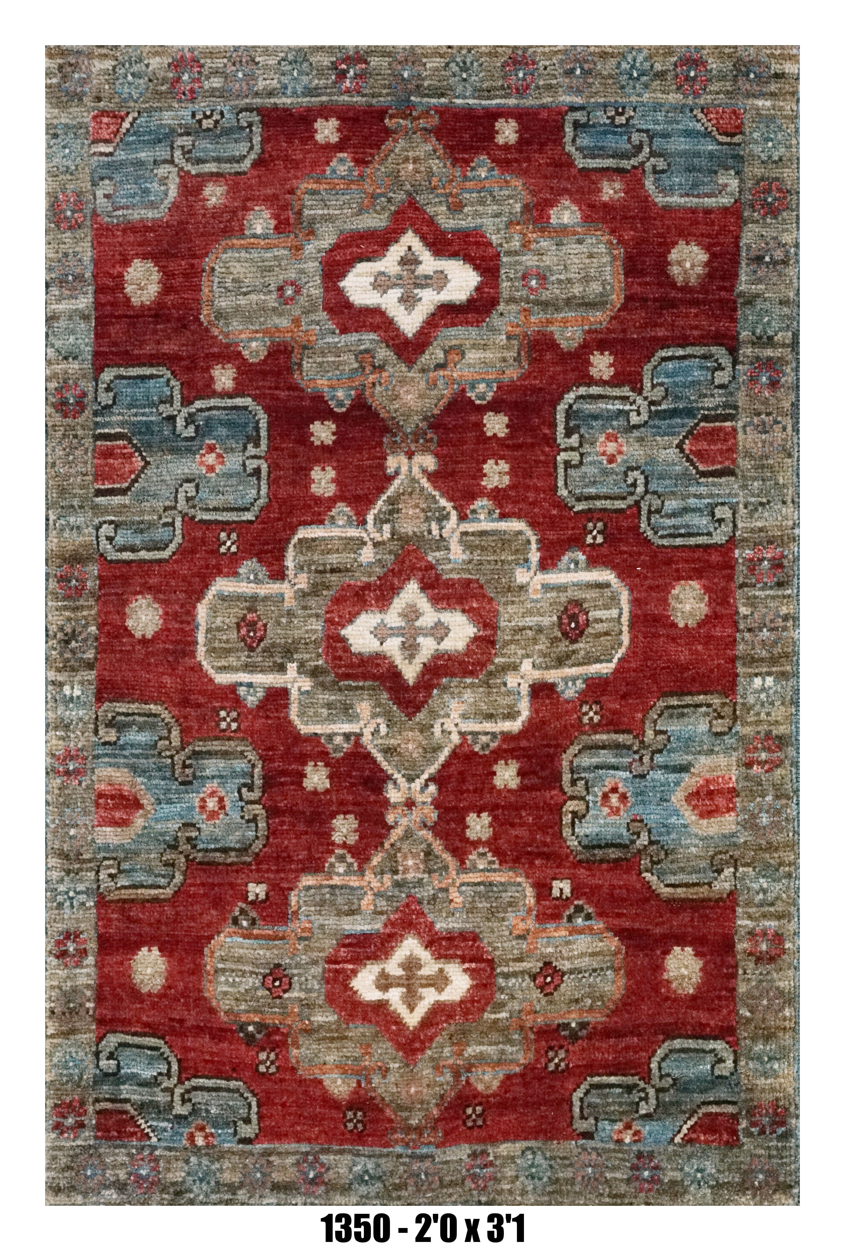 Handmade Afghan Rug — 2x3