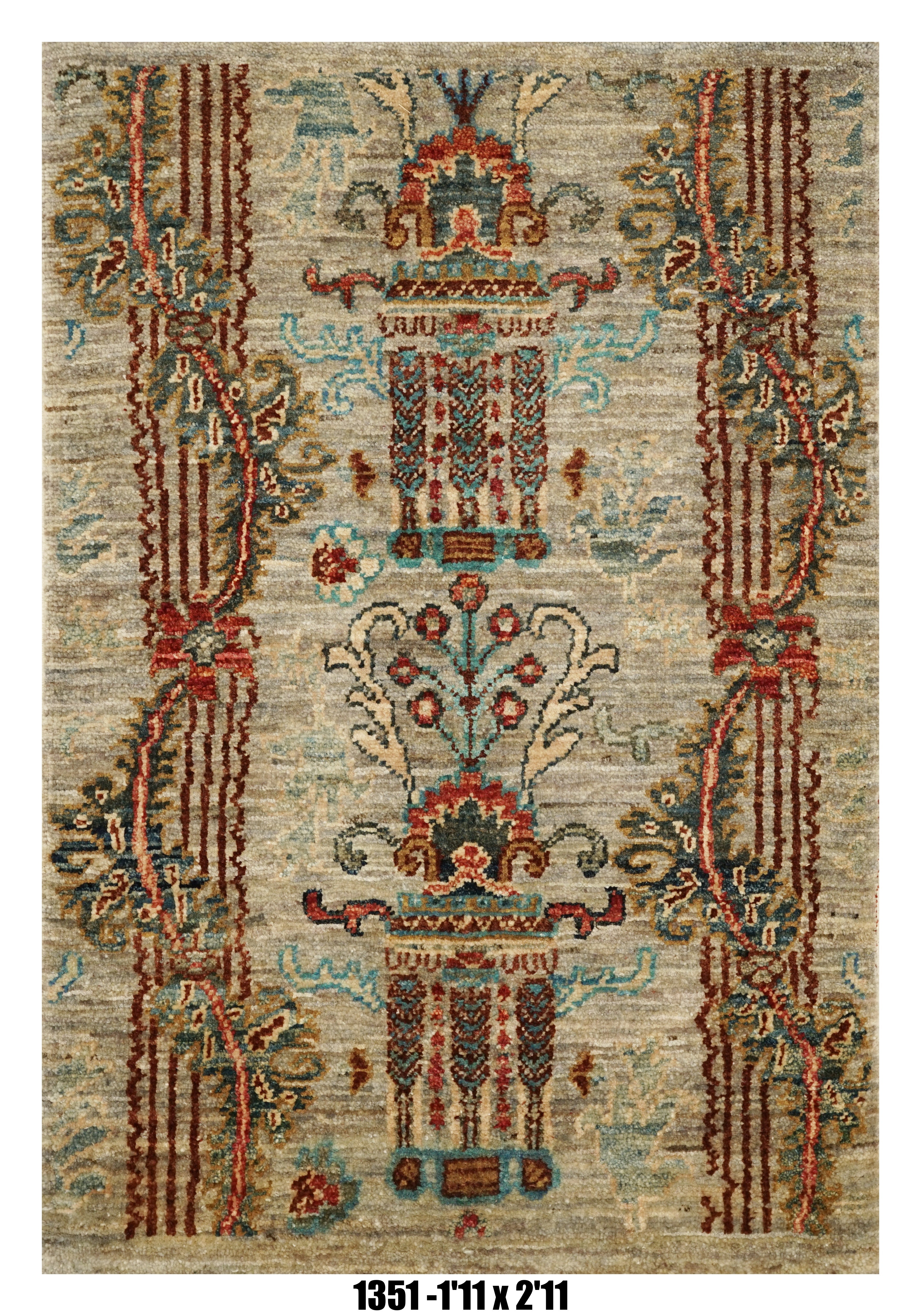Handmade Afghan Rug — 2x3