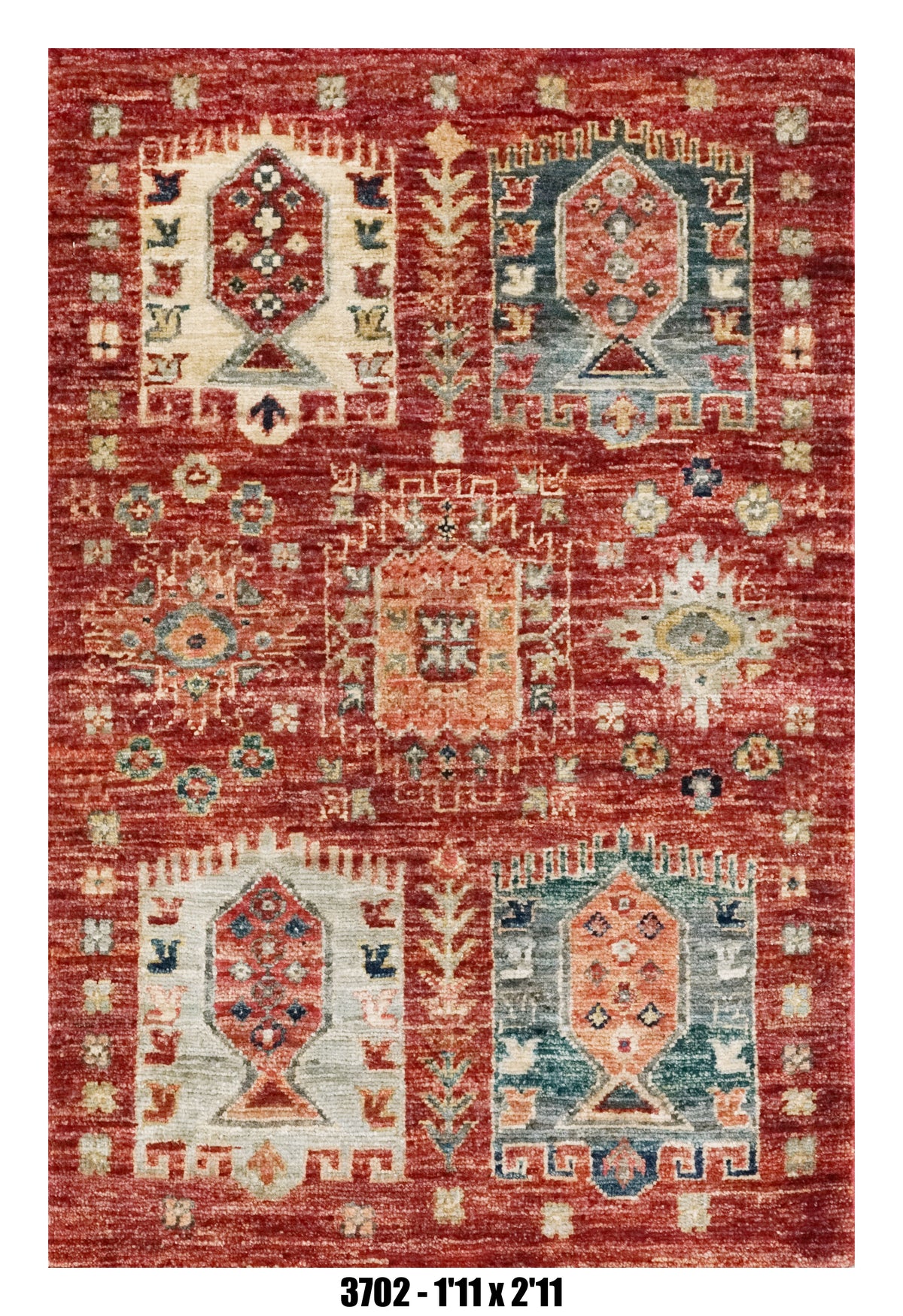 Handmade Afghan Rug — 2x3