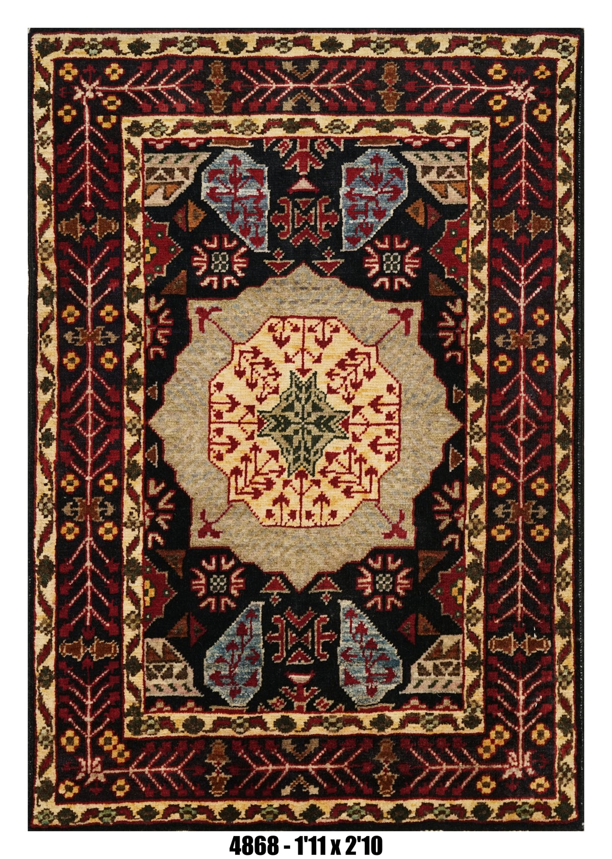 Handmade Afghan Rug — 2x3