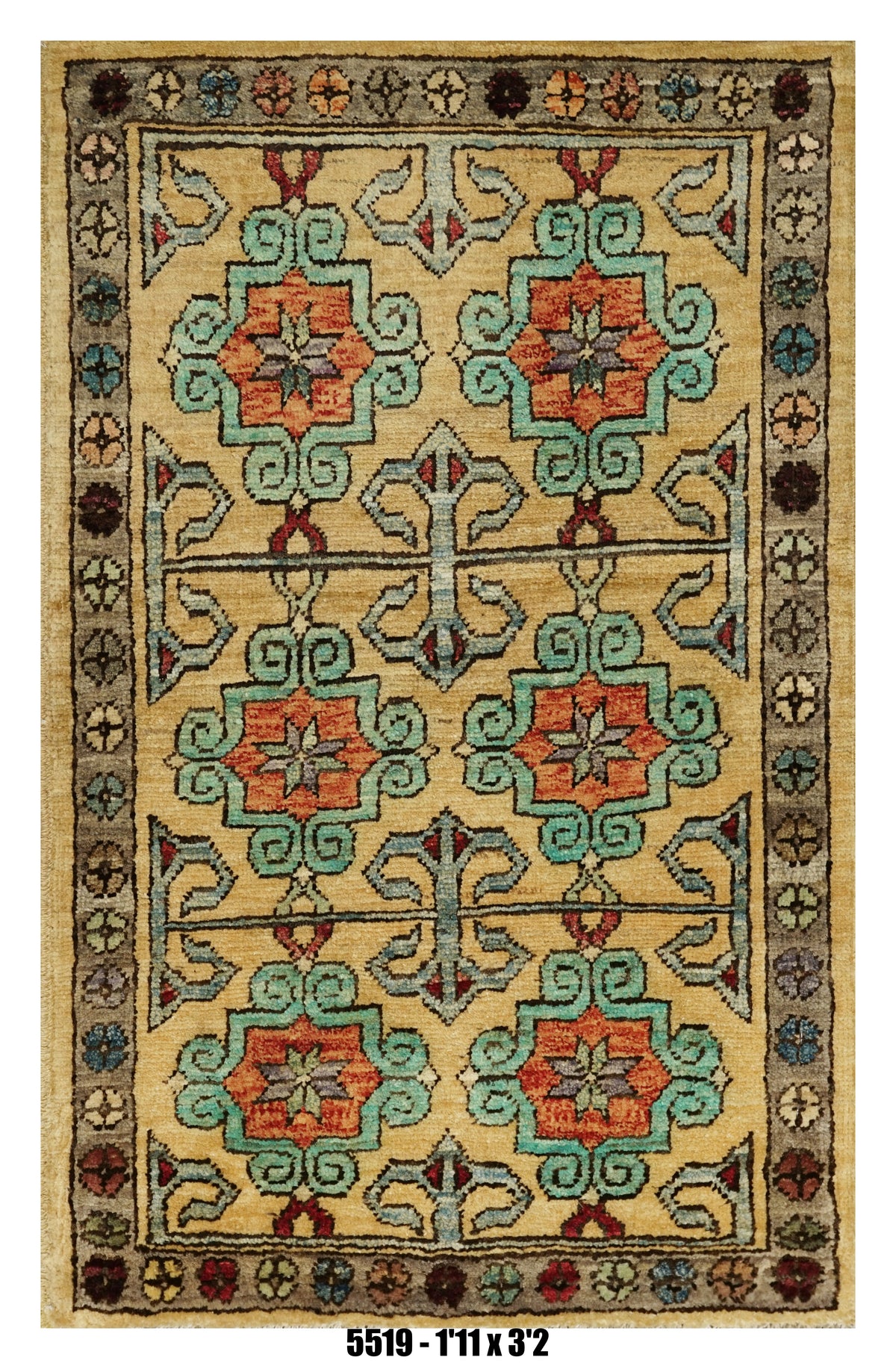Handmade Afghan Rug — 2x3