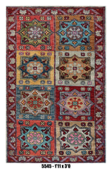 Handmade Afghan Rug — 3x4-5
